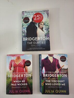Bridgerton Julia Quinn Book Lot Duke and I Viscount Who Loved Me 3 Books